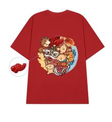 Áo thun FIDE JoyBear unisex form rộng nam nữ local brand cổ tròn oversize JoyBear - AT240(Kèm Charm)