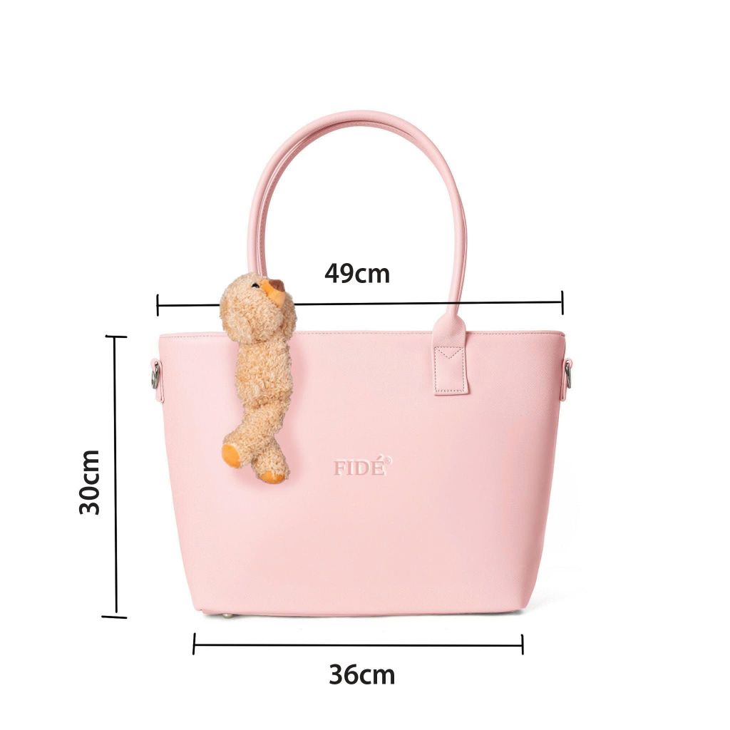 Túi Xách FIDE Local Brand Chính Hãng Tote Bag Size Lớn Da PVC Cao Cấp Đứng Form Có Dây Đeo - TCG01(Kèm gấu)