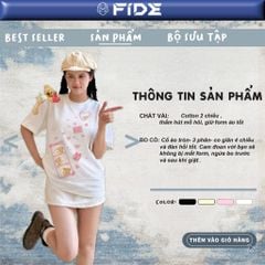 Áo thun FIDE JoyBear unisex form rộng local brand cổ tròn oversize - AT244 (Tặng gấu)