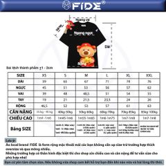 Áo thun FIDE JoyBear Thần Tài unisex form rộng nam nữ local brand cổ tròn oversize JoyBear - AT243 (Kèm Gấu)