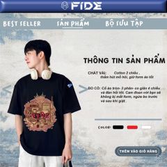 Áo thun FIDE unisex form rộng cổ tròn nam nữ local brand cổ tròn oversize - AT247