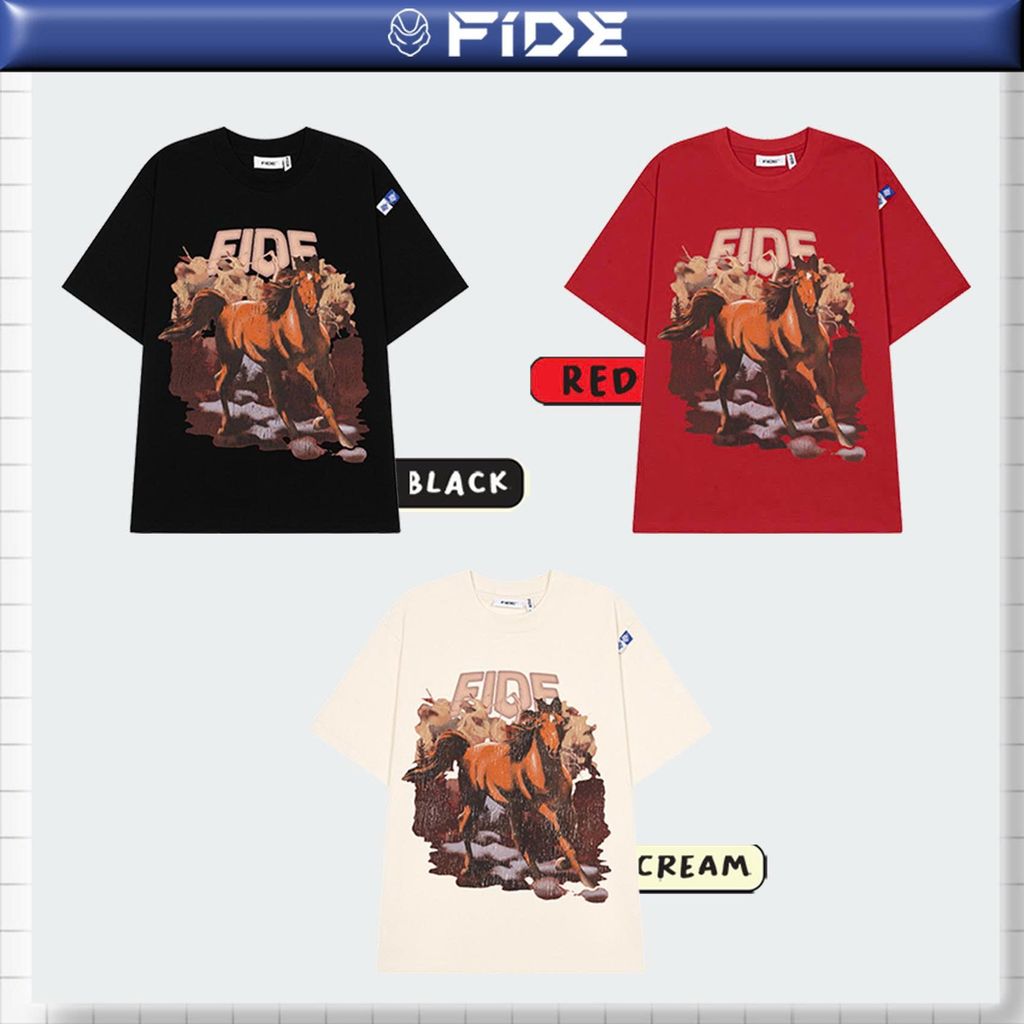 Áo thun FIDE Bính Ngọ unisex form rộng nam nữ local brand cổ tròn oversize Bính Ngọ - AT249