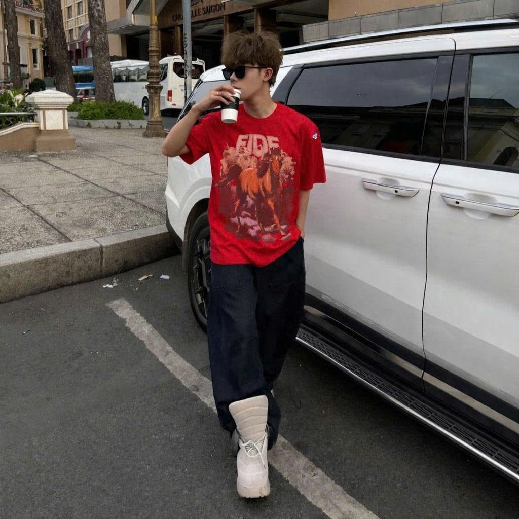 Áo thun FIDE Bính Ngọ unisex form rộng nam nữ local brand cổ tròn oversize Bính Ngọ - AT249