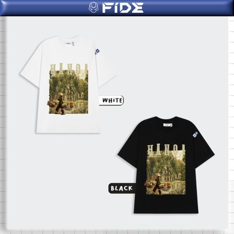 Áo thun địa danh HÀ NỘI FIDE phông unisex nam nữ form rộng ulzzang HÀ NỘI - AT250