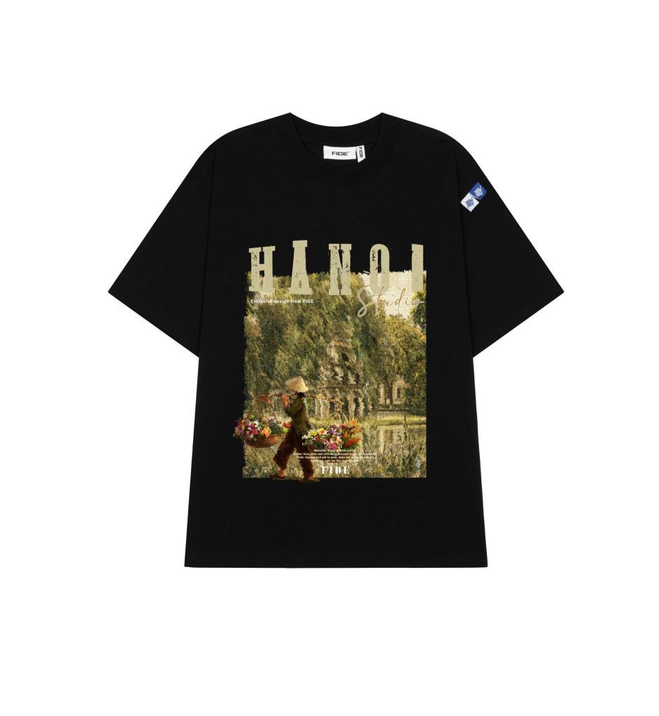 Áo thun địa danh HÀ NỘI FIDE phông unisex nam nữ form rộng ulzzang HÀ NỘI - AT250