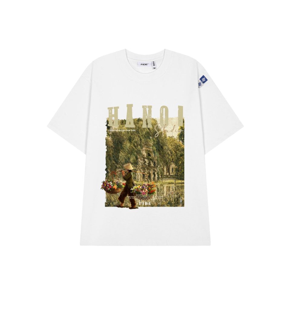 Áo thun địa danh HÀ NỘI FIDE phông unisex nam nữ form rộng ulzzang HÀ NỘI - AT250