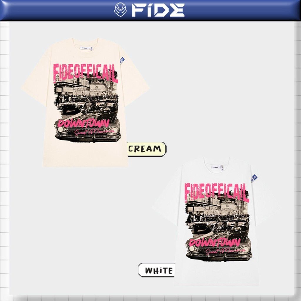 Áo thun FIDE phong cách cổ điển Vintage unisex form rộng nam nữ local brand cổ tròn oversize- AT252