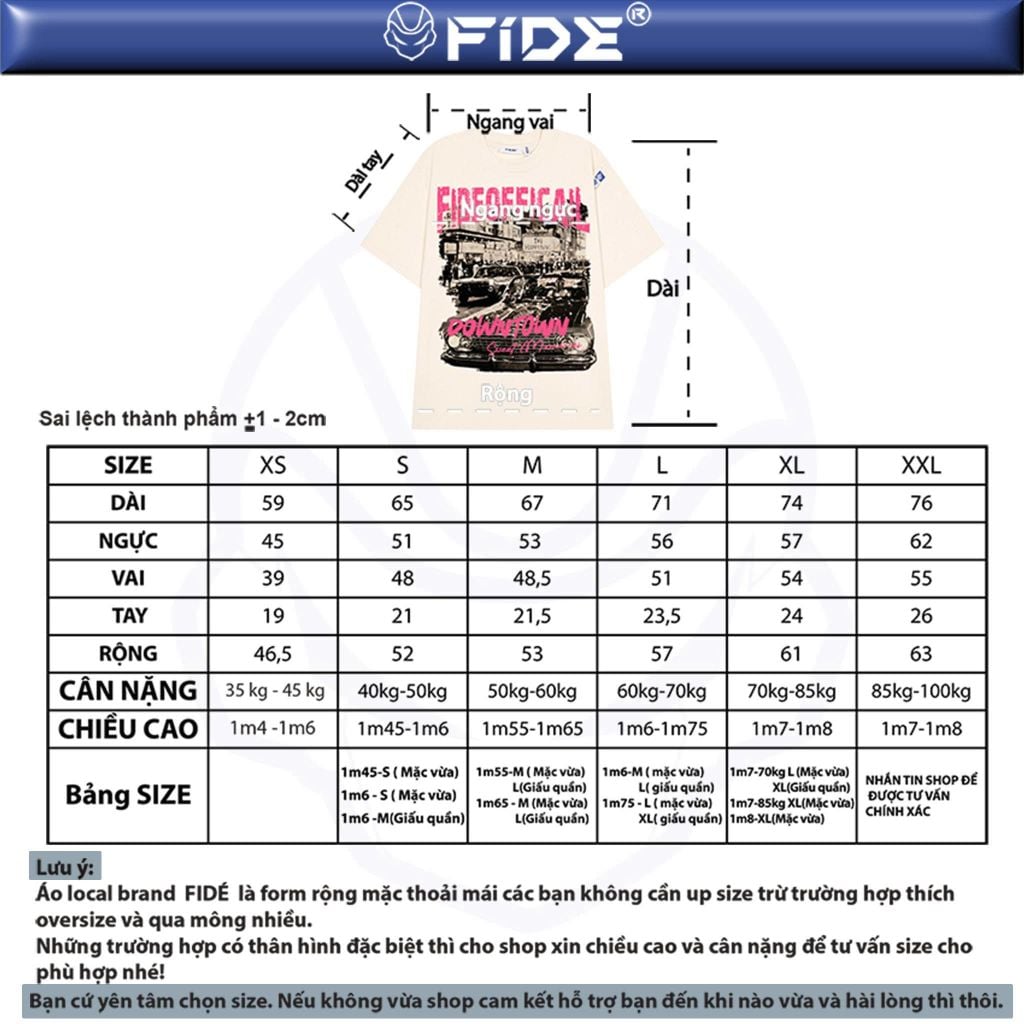 Áo thun FIDE phong cách cổ điển Vintage unisex form rộng nam nữ local brand cổ tròn oversize- AT252