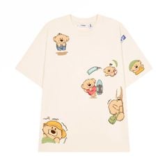 Áo thun FIDE Teddy unisex form rộng nam nữ local brand cổ tròn oversize- AT253