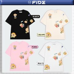 Áo thun FIDE Teddy unisex form rộng nam nữ local brand cổ tròn oversize- AT253