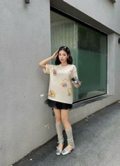 Áo thun FIDE Teddy unisex form rộng nam nữ local brand cổ tròn oversize- AT253