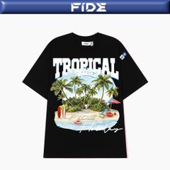 Áo thun FIDE Tropical unisex form rộng nam nữ local brand cổ tròn oversize- AT255