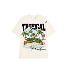 Áo thun FIDE Tropical unisex form rộng nam nữ local brand cổ tròn oversize- AT255