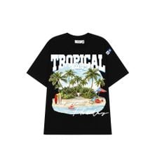Áo thun FIDE Tropical unisex form rộng nam nữ local brand cổ tròn oversize- AT255