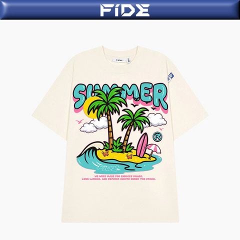 Áo thun FIDE Tropical Summer unisex form rộng nam nữ local brand cổ tròn oversize- AT256