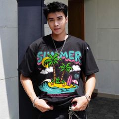 Áo thun FIDE Tropical Summer unisex form rộng nam nữ local brand cổ tròn oversize- AT256