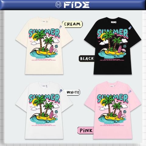 Áo thun FIDE Tropical Summer unisex form rộng nam nữ local brand cổ tròn oversize- AT256