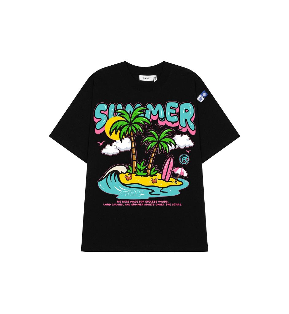 Áo thun FIDE Tropical Summer unisex form rộng nam nữ local brand cổ tròn oversize- AT256