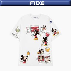 Áo thun FIDE Mickey phông unisex form rộng local brand nam nữ cổ tròn oversize - AT294