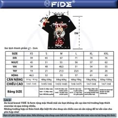 Áo thun FIDE Mickey phông unisex form rộng local brand nam nữ cổ tròn oversize - AT295 (Kèm gấu)