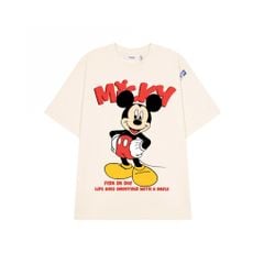 Áo thun FIDE Mickey phông unisex form rộng local brand nam nữ cổ tròn oversize - AT297