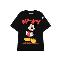 Áo thun FIDE Mickey phông unisex form rộng local brand nam nữ cổ tròn oversize - AT297