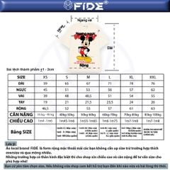 Áo thun FIDE Mickey phông unisex form rộng local brand nam nữ cổ tròn oversize - AT297