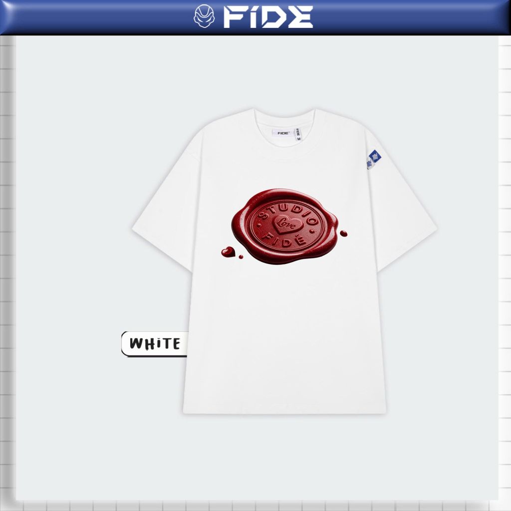 Áo thun FIDE Wax Seal phông unisex form rộng local brand nam nữ cổ tròn oversize - AT300