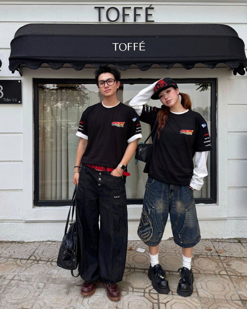 Áo thun FIDE Racing Streetwear unisex form rộng local brand nam nữ cổ tròn oversize - AT299