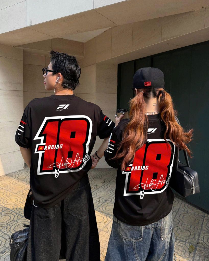 Áo thun FIDE Racing Streetwear unisex form rộng local brand nam nữ cổ tròn oversize - AT299