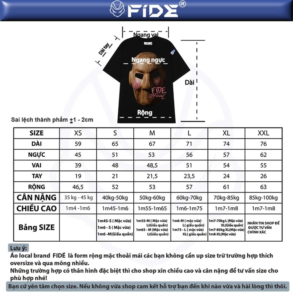 Áo thun FIDE Phantom phông unisex form rộng local brand nam nữ cổ tròn oversize - AT302