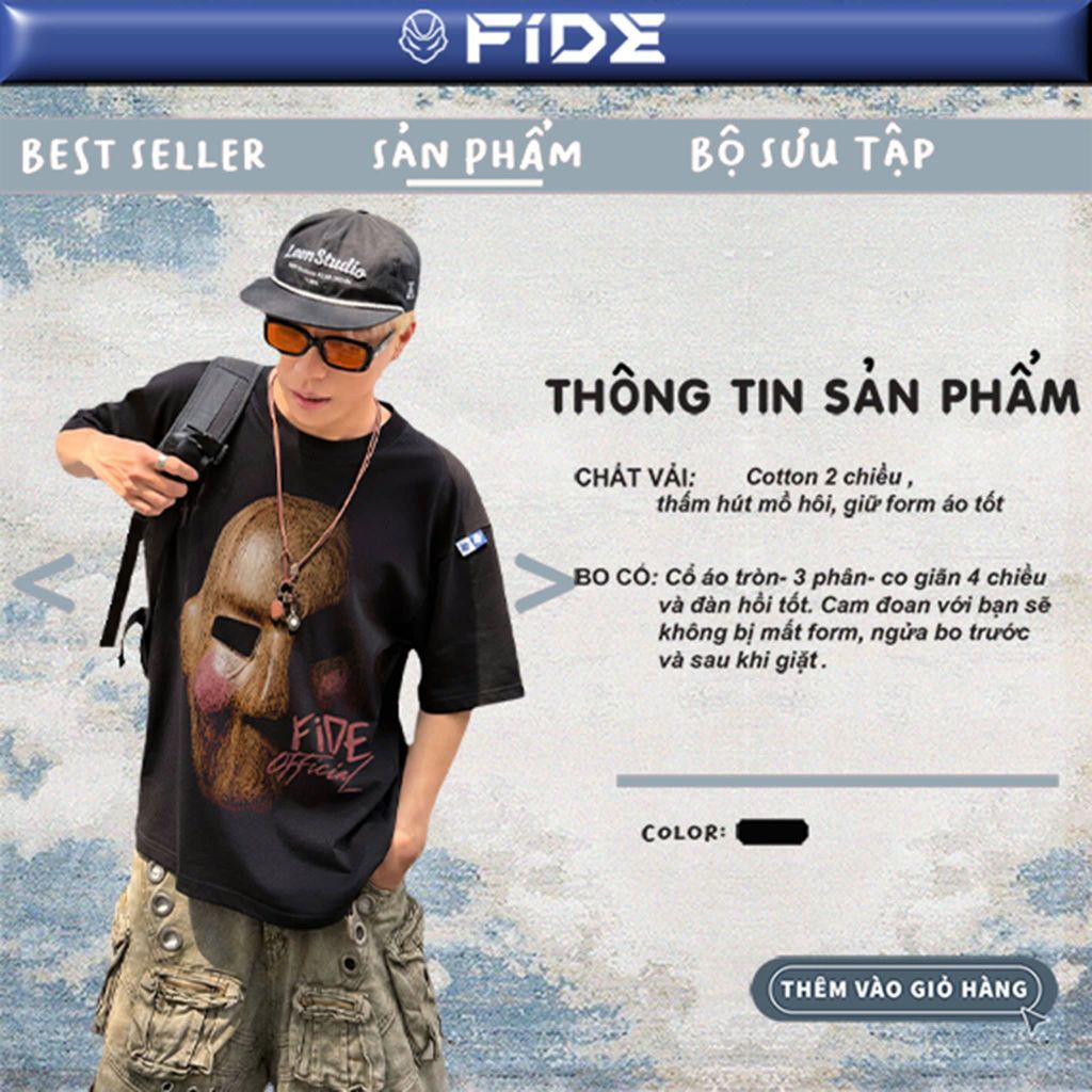 Áo thun FIDE Phantom phông unisex form rộng local brand nam nữ cổ tròn oversize - AT302