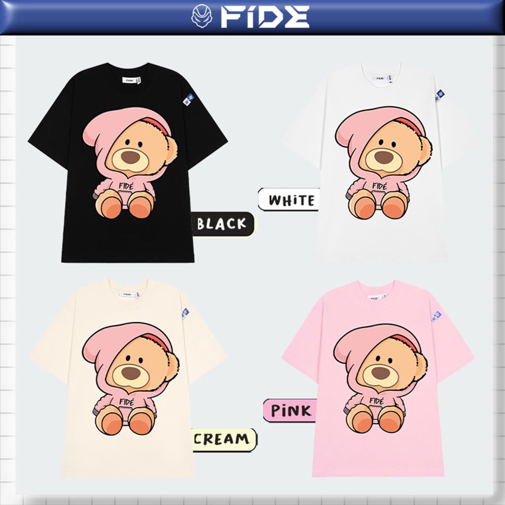 Áo thun FIDE TEDDY phông unisex form rộng local brand nam nữ cổ tròn oversize - AT304