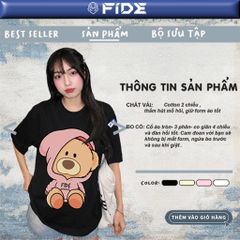 Áo thun FIDE TEDDY phông unisex form rộng local brand nam nữ cổ tròn oversize - AT304