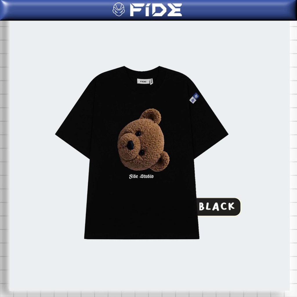 Áo thun FIDE TEDDY phông unisex form rộng local brand nam nữ cổ tròn oversize - AT303