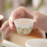  Set Bộ 3 Ly Pha Trà Hoa Văn Độc Đáo 
