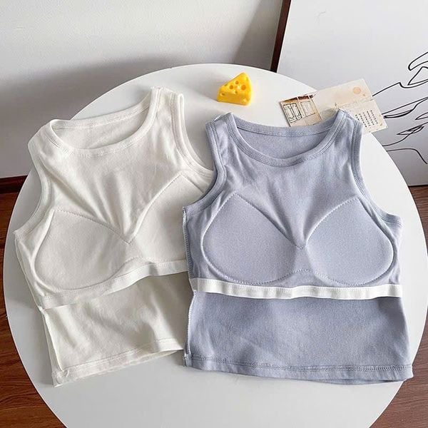  Áo Tank Top Dáng Cropput Có Mút 