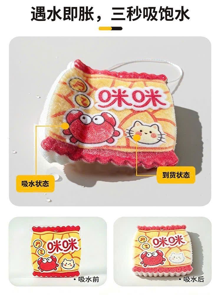  Mút Rửa Chén In Hoa 