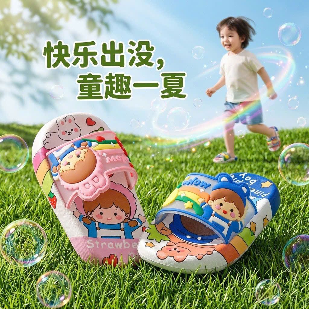  Dép Cầu Vòng Bé Trai / Bé Gái 