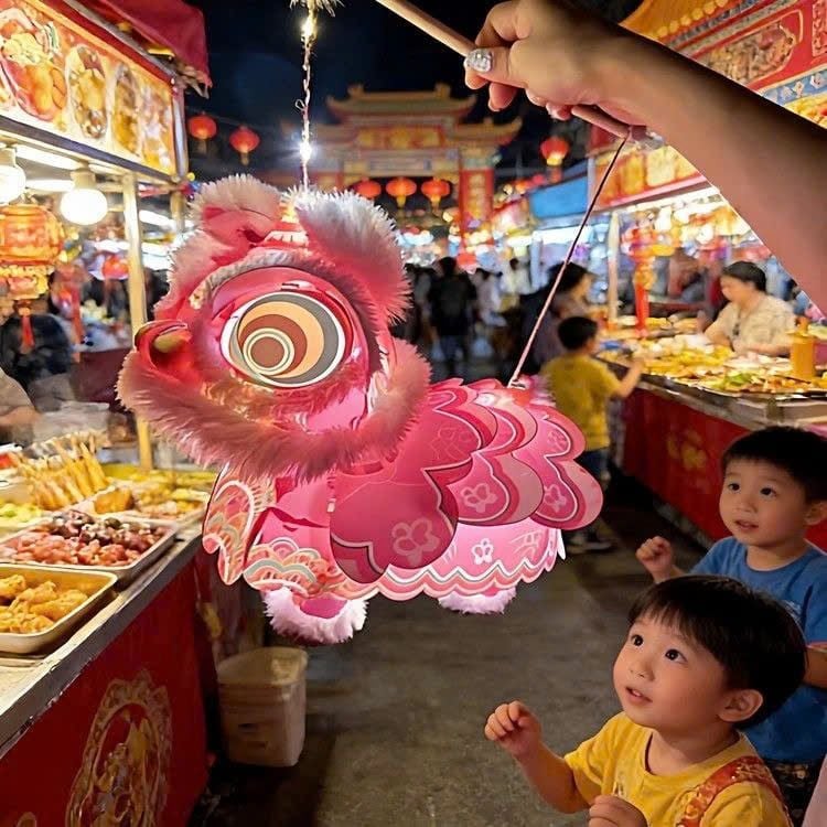  Đèn Lồng Hình Đầu Lân 