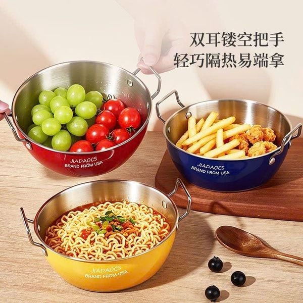  Tô Ăn Mì Inox 2 Quai Cầm Jiadaocs 