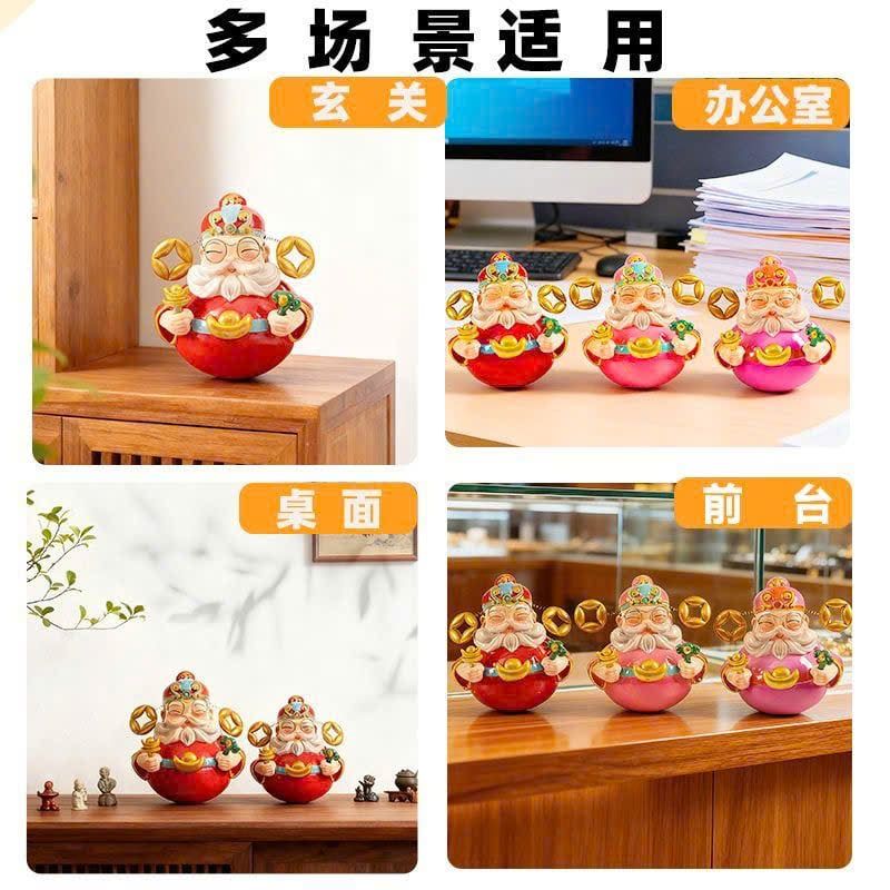  Tượng Lật Đật Tứ Hỷ Thần Tài 
