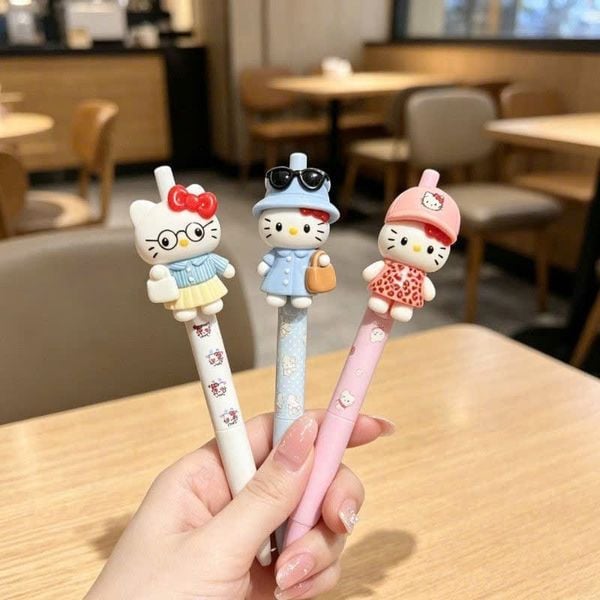  Bút Gel Mực Đen Hello Kitty 