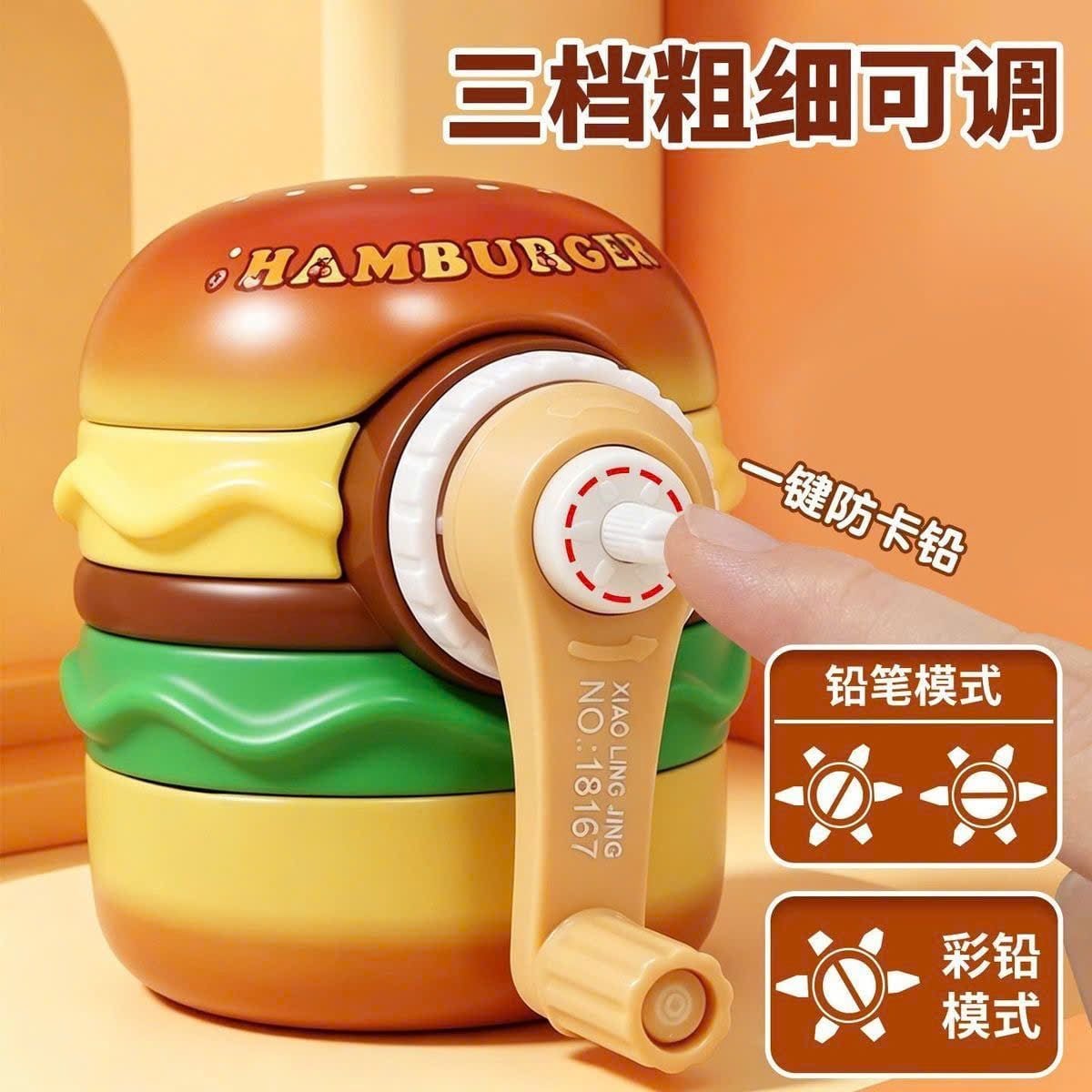  Gọt Bút Chì Hình Bánh Hamburger 