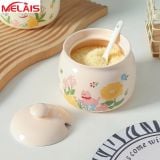  Hủ Sứ Hoa Văn Đựng Gia Vị 