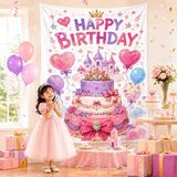  Tấm Vải Trang Trí Happy Birthday 