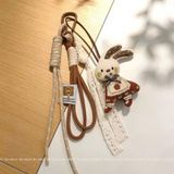  Dây Móc Khóa Túi Xách Búp Bê Vải Hình Chú Thỏ 
