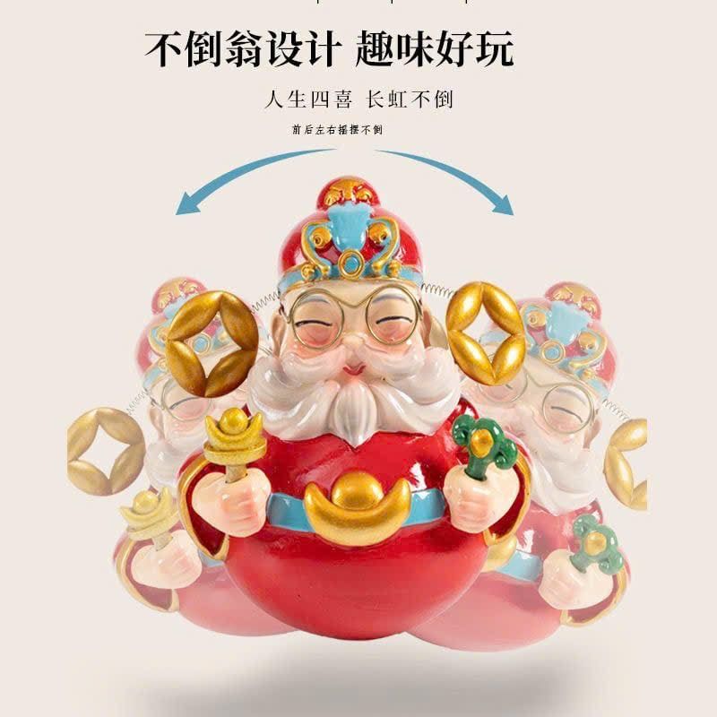  Tượng Lật Đật Tứ Hỷ Thần Tài 