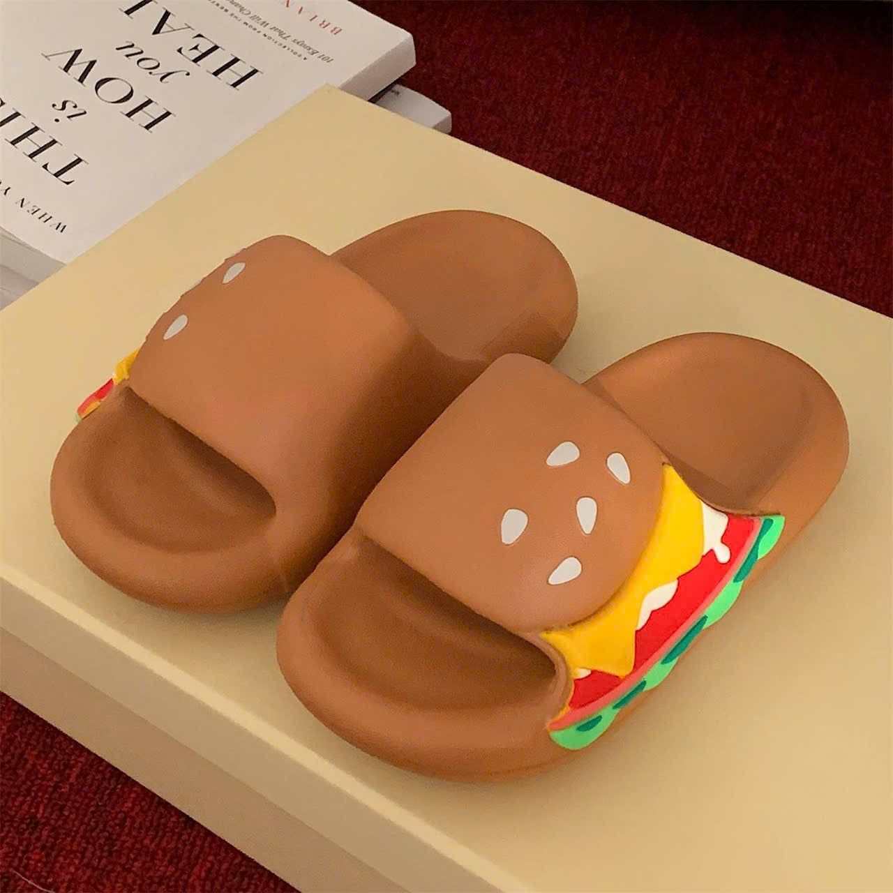  Dép Hamburger 3D Mô Phỏng 