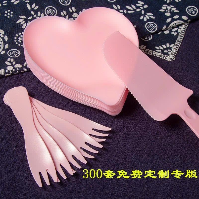  Set Nĩa Dao Dùng Ăn Bánh Kem 1 Lần 